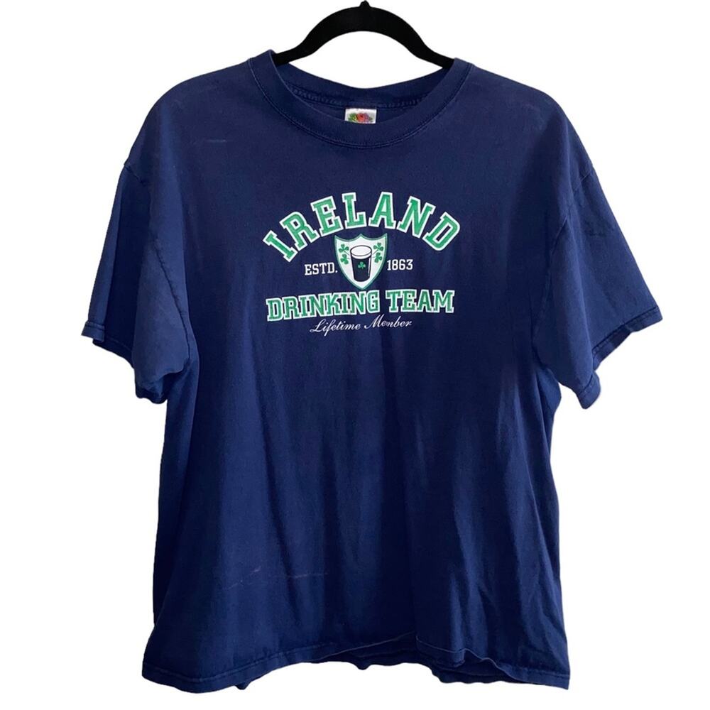 Ireland Drinking Team Graphic T-Shirt XL Irish Humor Tee‎ St. Patrick's Day